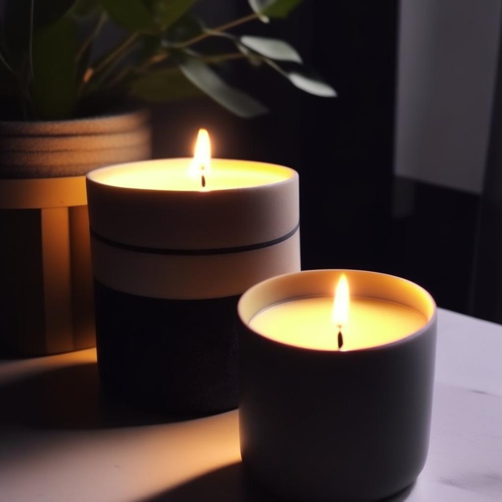 Ароматические свечи в керамике или глине